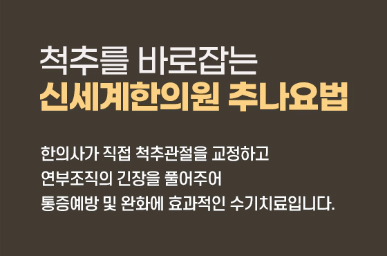 척추를 바로잡는 신세계한의원 추나요법